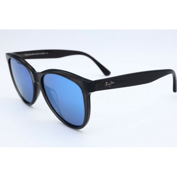Maui Jim Glory Glory MJ 833-11 Black Sunglasses Polarized Blue Lens 56mm (C)